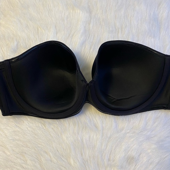 Savage‎ X Fenty Bra Womens Size 44DD Black Lightly Lined Strapless Underwire - Picture 5 of 7